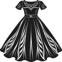 Chic Boho Silhouette Sketch vector