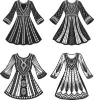 Classic Boho Line Art vector