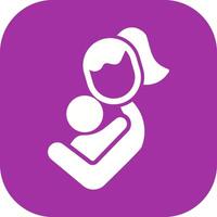Mother and Child Icon Design vector