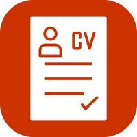 CV Icon Design vector