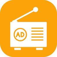 Radio Ad Icon Design vector