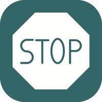 Stop Sign Icon Design vector