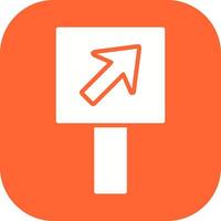 Diagonal Up Right Arrow Icon Design vector