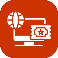 Ticket System Icon Design vector