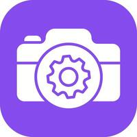 Camera Settings Icon Design vector