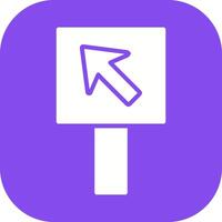 Diagonal Up Left Arrow Icon Design vector