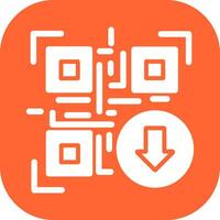 QR Code Download Icon Design vector