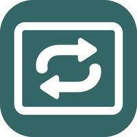 Repeat Button Icon Design vector