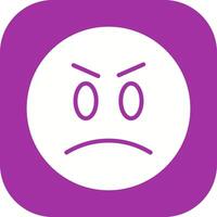 Angry Face Icon Design vector