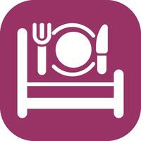 Breakfast in Bed Icon Design vector
