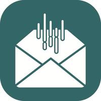 Mail Sorting Icon Design vector