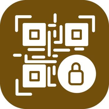 qr código cifrado icono diseño vector