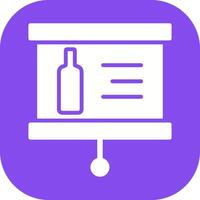 Wine Presentation Icon Design vector