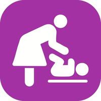 Changing Table Icon Design vector
