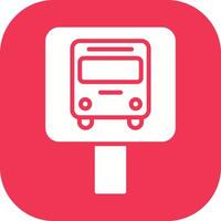 Bus Stop Icon Design vector