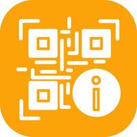 QR Code Information Icon Design vector