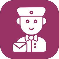 Mail Carrier Icon Design vector