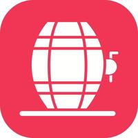 Wine Barrel Rack Icon Design vector