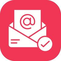 Registered Mail Icon Design vector