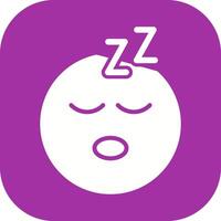 Sleeping Face Icon Design vector