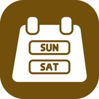 Weekend Getaway Icon Design vector