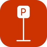 P Button Icon Design vector