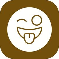 Zany Face Icon Design vector