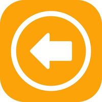 Left Arrow Icon Design vector