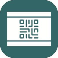 QR Code Business Card Icon Design vector