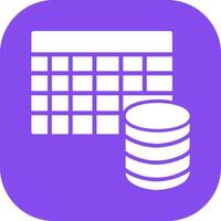 Table Data Icon Design vector