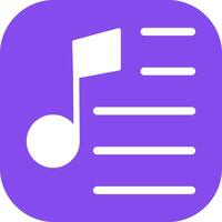 Party Playlist Icon Design vector