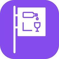 Wine Bar Sign Icon Design vector