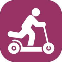 Kick Scooter Icon Design vector