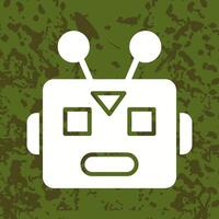 Robot Face Icon Design vector