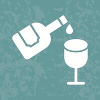 Wine Pouring Icon Design vector