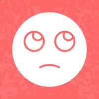 Face with Rolling Eyes Icon Design vector
