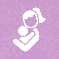 Mother and Child Icon Design vector
