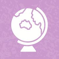 Earth Globe Asia Australia Icon Design vector