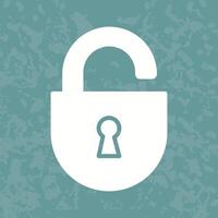 Open Lock Icon Design vector