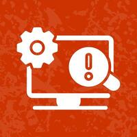 Troubleshooting Icon Design vector