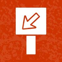 Diagonal Down Left Arrow Icon Design vector