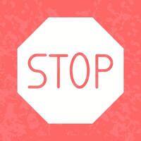 Stop Sign Icon Design vector