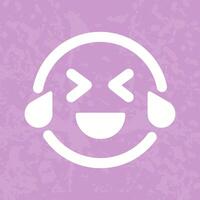 Face with Tears of Joy Icon Design vector