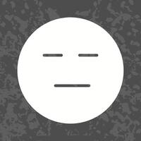 Neutral Face Icon Design vector