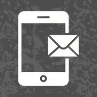 Mobile E-mail Icon Design vector