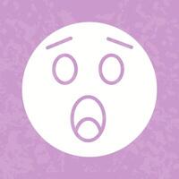 Astonished Face Icon Design vector