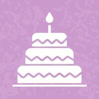 Cake Topper Icon Design vector