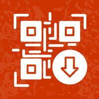 QR Code Download Icon Design vector