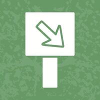 Diagonal Down Right Arrow Icon Design vector