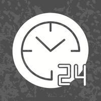 24 Hours Icon Design vector
